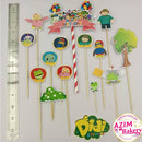 Cartoon Cake Topper | Didi & Friends Cake Topper | Hiasan Kek | Cake Decoration Didi & Friends by Azim Bakery