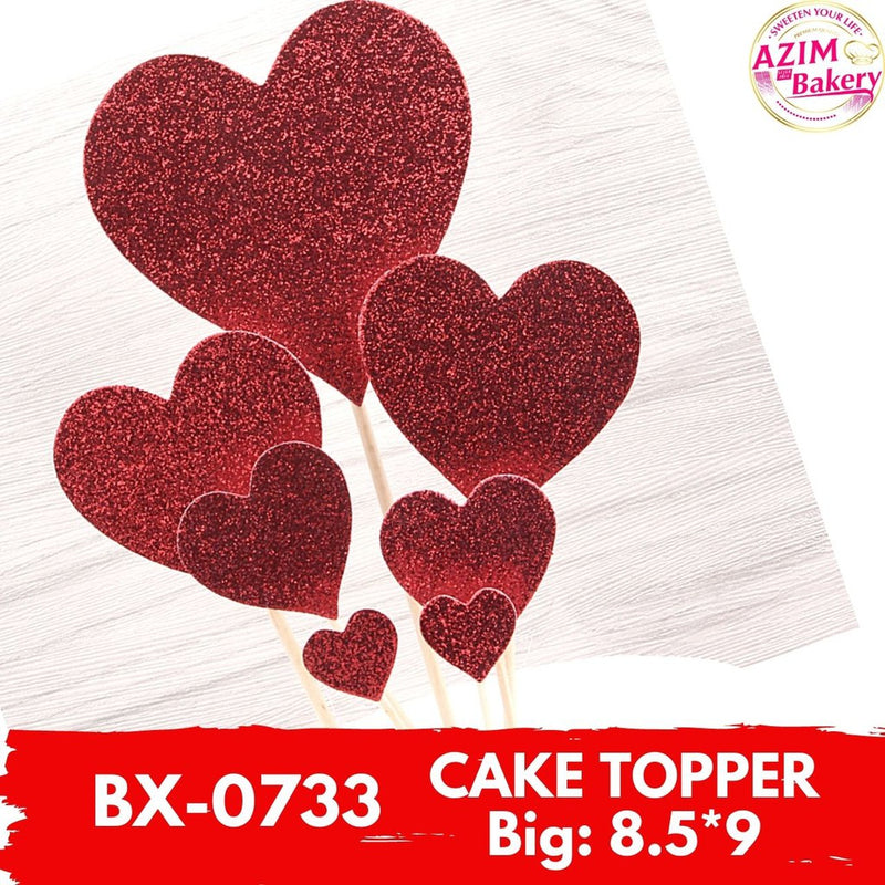 Cake Topper | Kek Topper | Love Cake Topper | Butterfly Cake Topper | Crown Cake Topper | Heart Topper by Azim Bakery