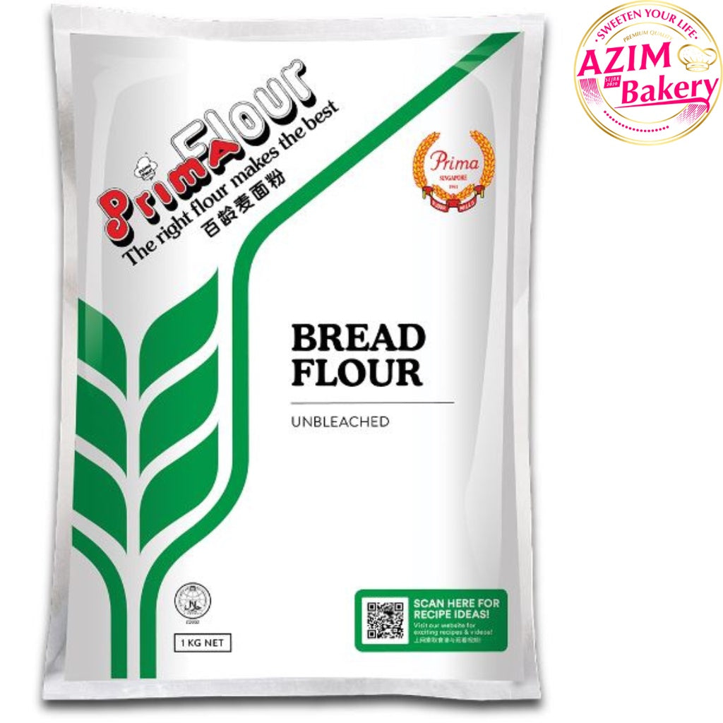 Prima Bread Flour Unbleached 1KG (PREMIUM QUALITY) HALAL