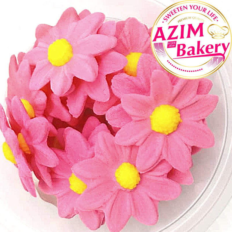 Gum Paste Daisy Flower| Sugar Paste Flower | Icing Flower | Cake Decoration | Decoration Flower | Sugar Paste (Halal)