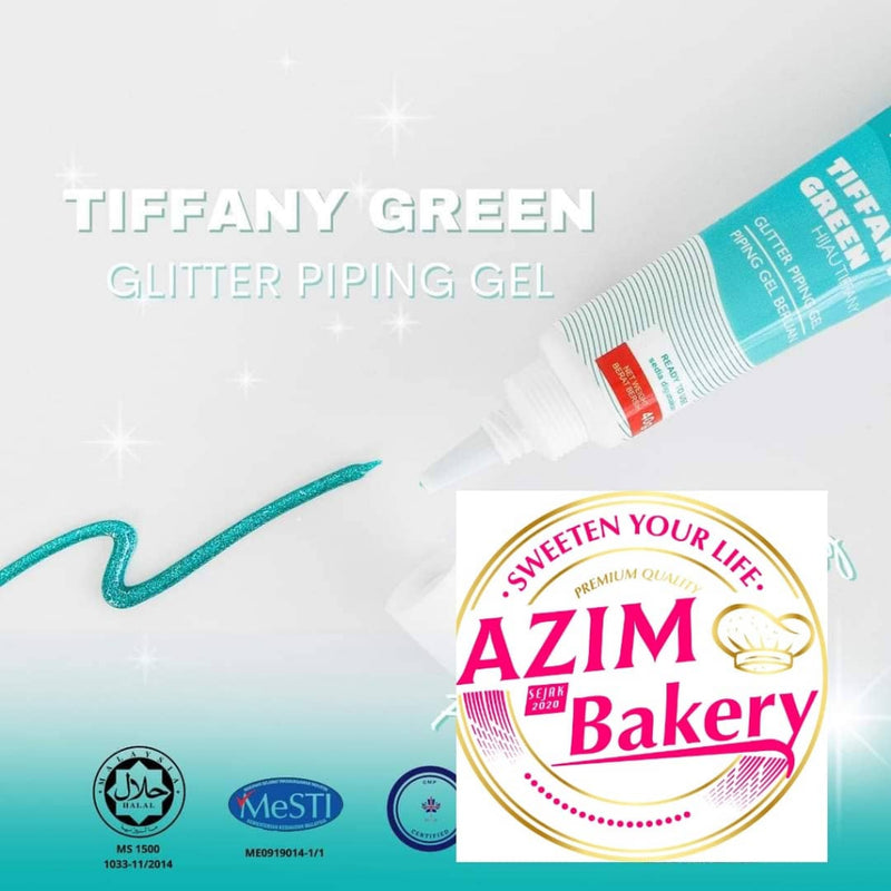 Glitter Piping Gel (HALAL) MYFlavor for Cake Decoration | Cookies Decoration |Writing Name