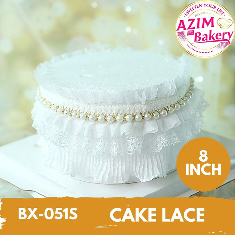 Pearl Cake Lace | Cake Topper | Cake Decoration | Hiasan Kek by Azim Bakery