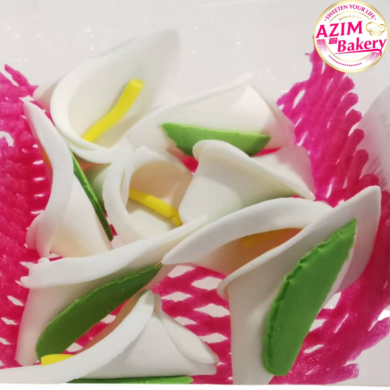 Rose Gum Paste Flower | Red Rose Sugar Paste Flower |Lily Flower | Cake Decoration | Decoration Flower (Halal)