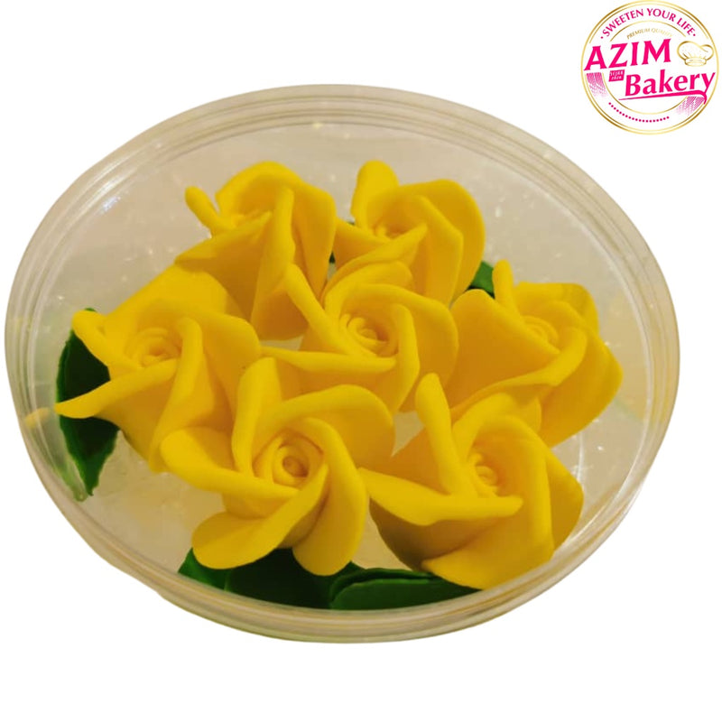 Rose Gum Paste Flower | Red Rose Sugar Paste Flower |Lily Flower | Cake Decoration | Decoration Flower (Halal)