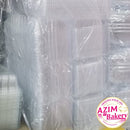 Sandwich Box with Lock [ 50 pcs± ] H-935 Bakery Disposable Plastic Tray Clear Food Box | By Azim Bakery
