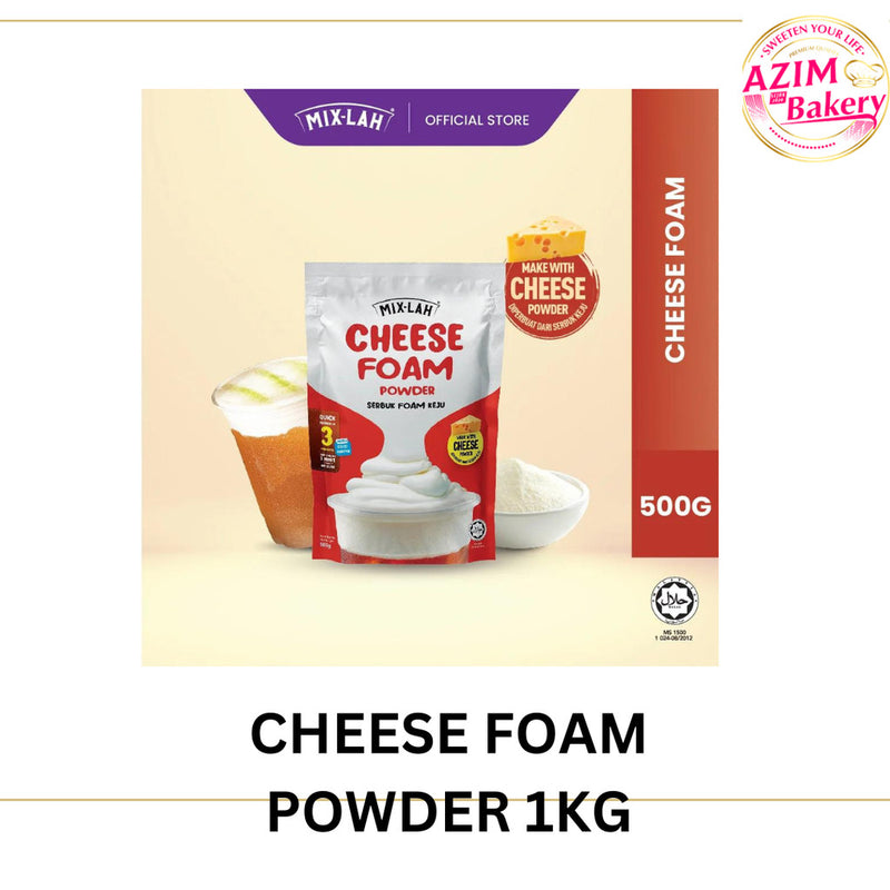 MIXLAH WHIPPING CREAM POWDER | CHEESE FOAM POWDER  500G (HALAL) BY AZIM BAKERY