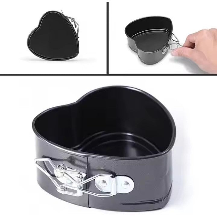 Love Non Stick Springform Loyang Kek Hati | Love Cake Mould | Love Springform Pan Love Loose Base Spring Form Cake Pan