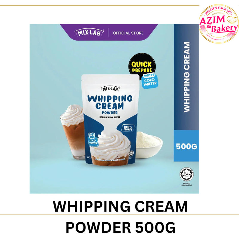 MIXLAH WHIPPING CREAM POWDER | CHEESE FOAM POWDER  500G (HALAL) BY AZIM BAKERY