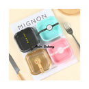 Mini Black Dessert Container Box Square Plastic with Transparent Lid Food Box PET Disposable Square Shape By Azim Bakery