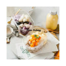Oval Disposable 500ml Transparent Oval PET Plastic Cake Food Packaging Box with Lid Tiramisu Container By Azim Bakery