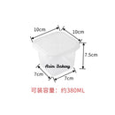 12oz /380ml  Transparent PET Plastic Mousse Tiramisu Pudding Cup Square Clear Plastic Cake Packaging Box By Azim Bakery