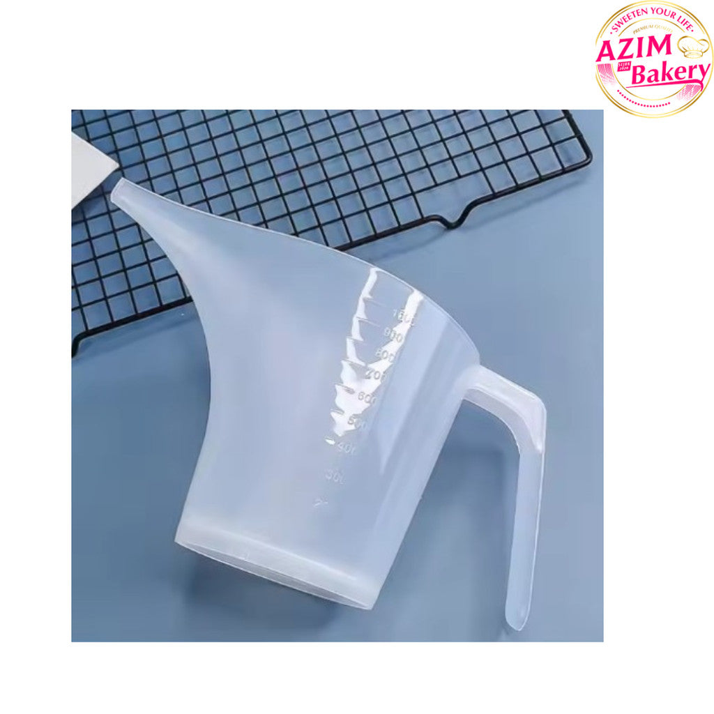 Long Spout Funnel Pitcher Transparent Cake Making Measuring Cup By Azi