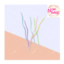 Curve Spiral Shape Candle 6pcs/Set 17cm  Metallic Rainbow Candle Birthday Candle Cake Topper  by Azim Bakery