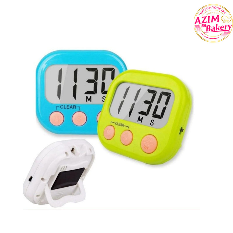 ( RANDOM COLOUR) Kitchen Timer Electronic Magnetic Digital Cooking Stopwatch Coutdown Loud Alarm With Stand Clock