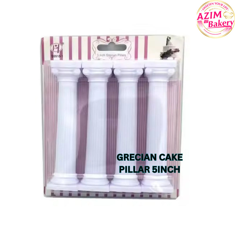 GRECIAN CAKE PILLAR  PLASTIC 5INCH (4pcs) BY AZIM BAKERY