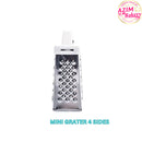 Stainless Steel Mini 4 Sides Grater Multifunction Handheld Grater Slicer Cut Cheese By Azim Bakery