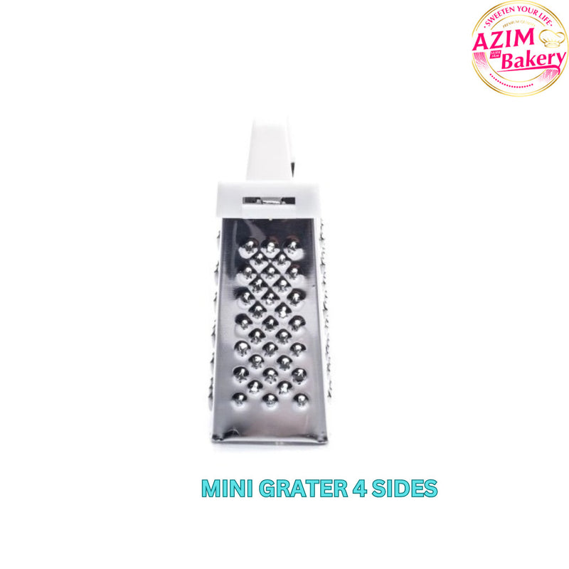 Stainless Steel Mini 4 Sides Grater Multifunction Handheld Grater Slicer Cut Cheese By Azim Bakery