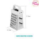 Stainless Steel Mini 4 Sides Grater Multifunction Handheld Grater Slicer Cut Cheese By Azim Bakery