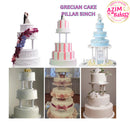 GRECIAN CAKE PILLAR  PLASTIC 5INCH (4pcs) BY AZIM BAKERY