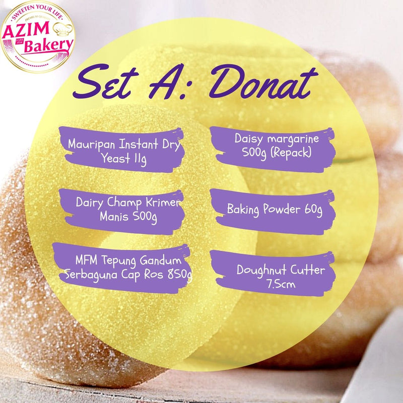 Set Donat With Doughnut Silicone Mold Donut Cutter