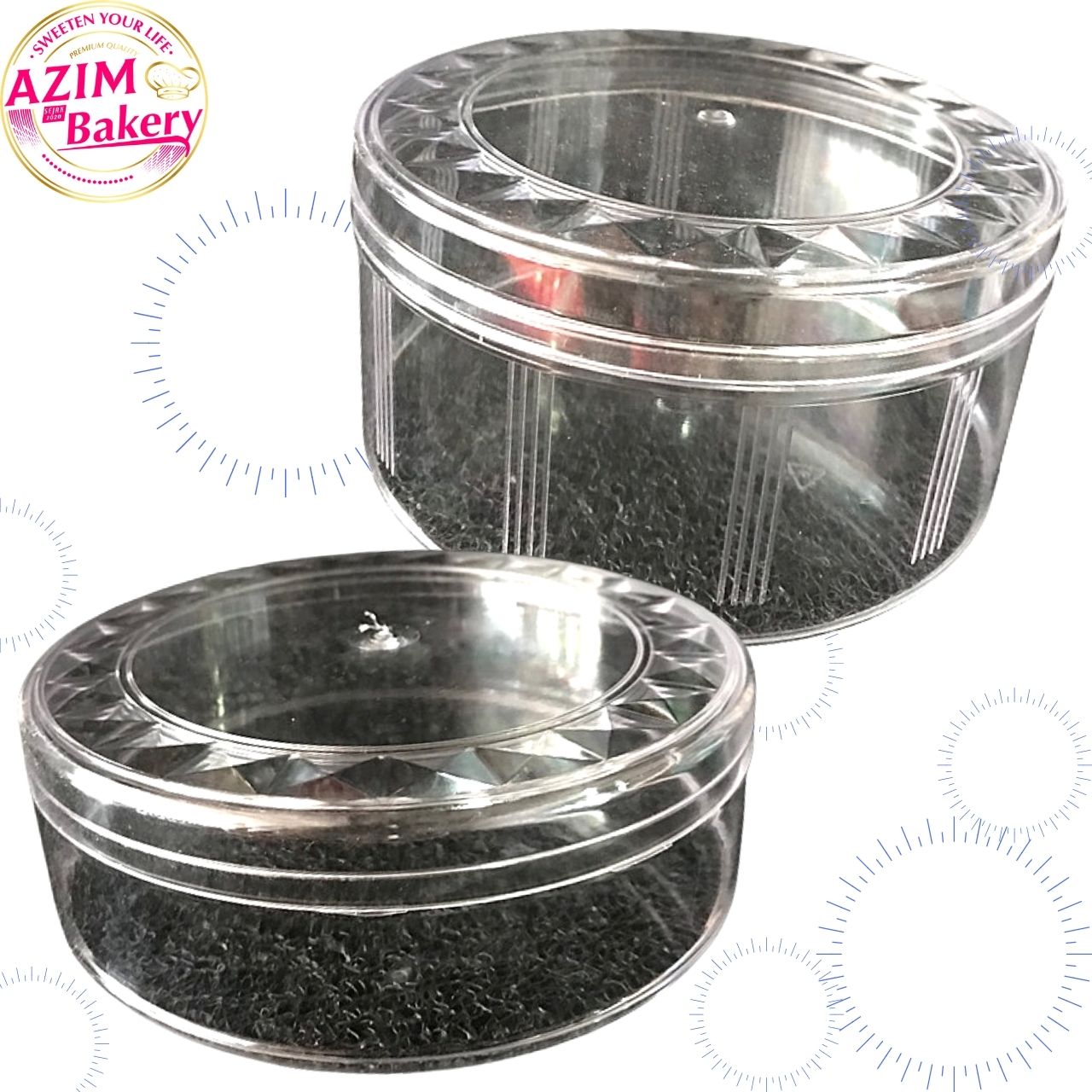 Cookies Container Balang Kuih Raya Balang Biskut Round Plastic ...