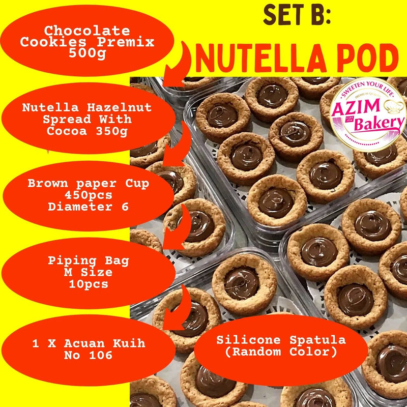 Set Raya Nutella Pod Cookies Premix