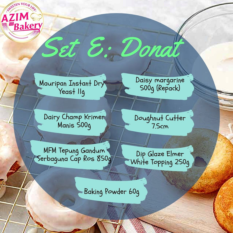 Set Donat With Doughnut Silicone Mold Donut Cutter
