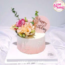 Acrylic Round Cake Topper (1PC)