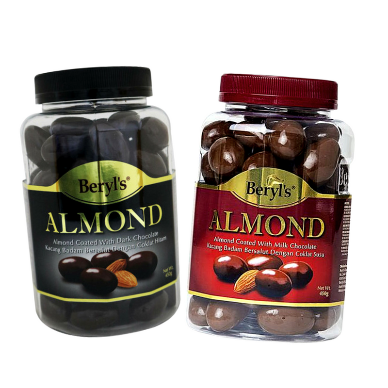 Beryl's Almond Coated 450g Milk Chocolate | Dark Chocolate