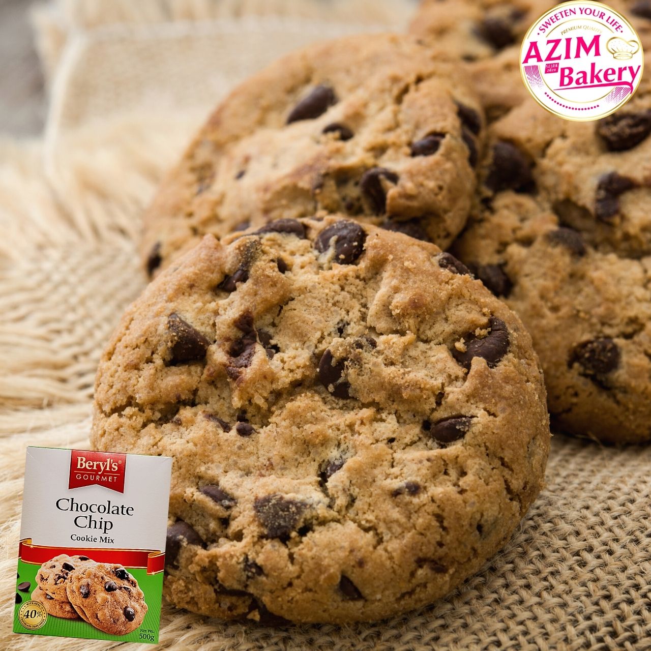 Beryl's Gourmet Chocolate Chip Cookies Mix - by Azim Bakery BCH Rawang