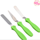 Cake Spatula 3pcs Stainless Steel Cake Spatula Curve Straight