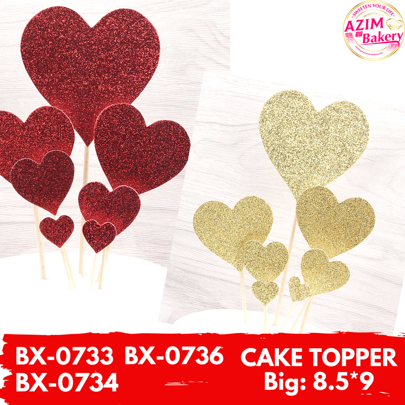Heart Love Cake Topper