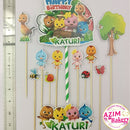 Cartoon Katuri Cake Topper Hiasan Kek