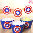 Captain America Cupcake Topper