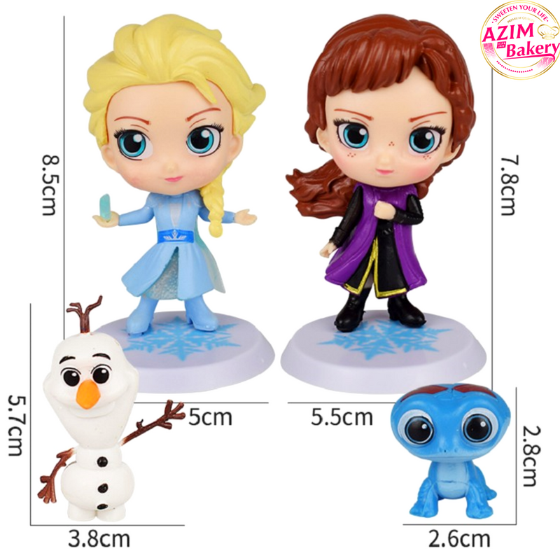 Elsa Olaf (4pcs) Cake Toys