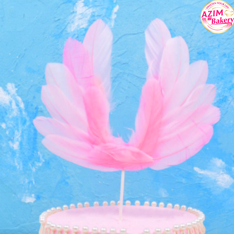Pink Wings Cake Topper