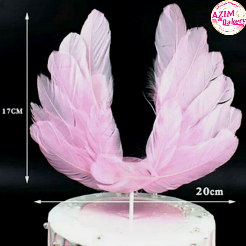 Pink Wings Cake Topper