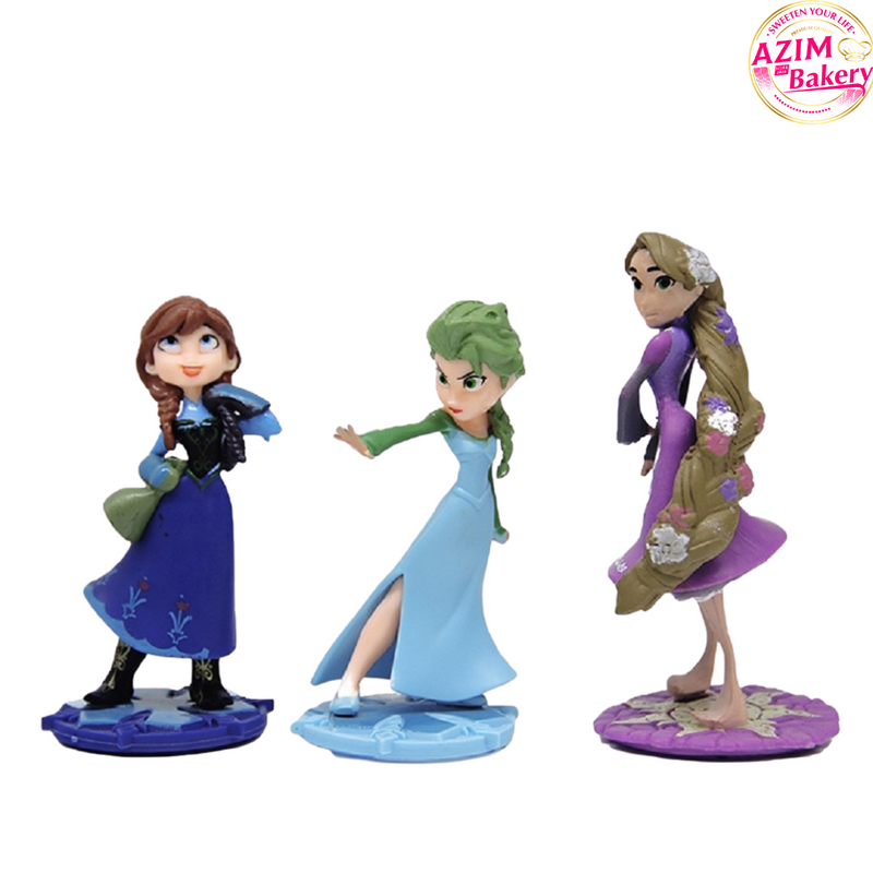 Frozen Princess (3pc)Cake Toys