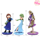 Frozen Princess (3pc)Cake Toys