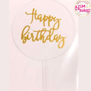 Acrylic Round Cake Topper (1PC)