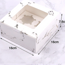 Cupcake Box Marble With Window