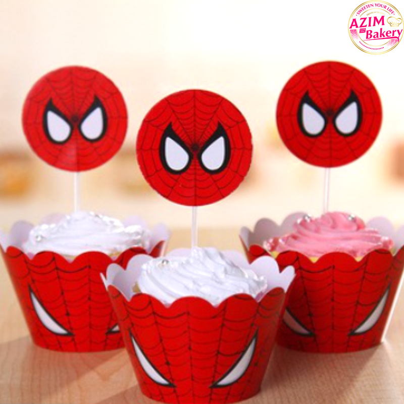 Spiderman Cupcake Topper