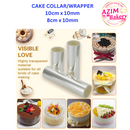 Cake Collars | Wrapper | Transparent Cake Rolls, Acetate Sheet, Transparent Collar Baking| Cake tools |  By AZIM BAKERY