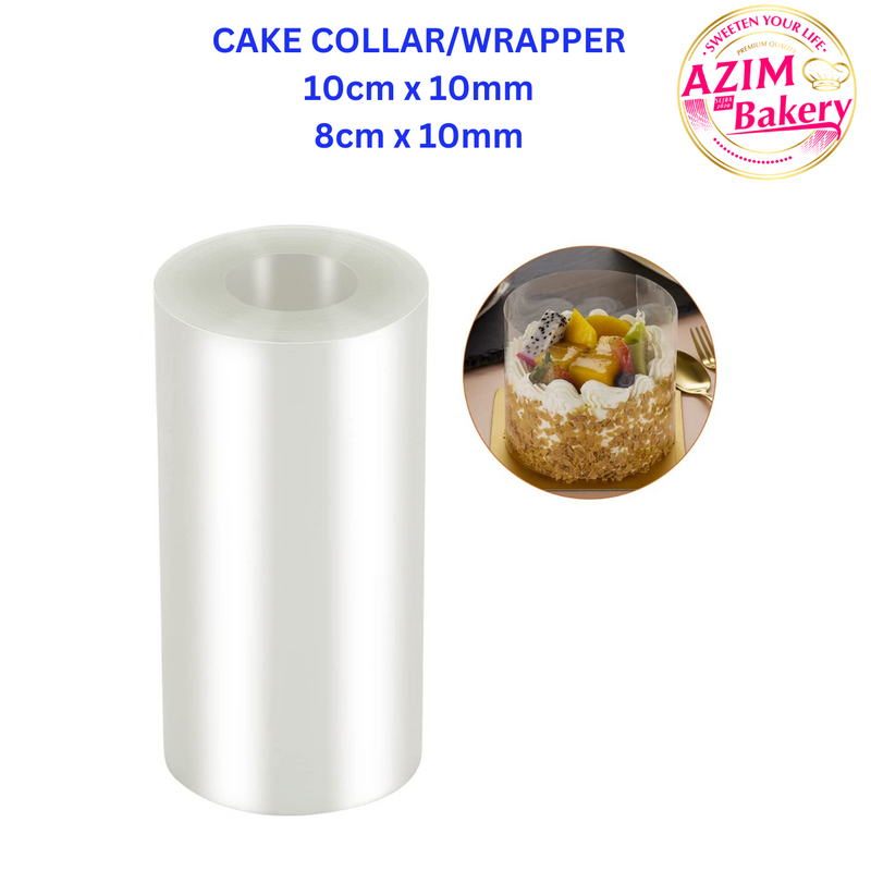 Cake Collars | Wrapper | Transparent Cake Rolls, Acetate Sheet, Transparent Collar Baking| Cake tools |  By AZIM BAKERY