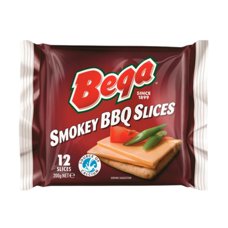 Bega BBQ Cheese Slice 200g
