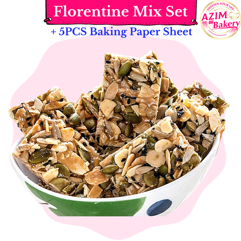 Florentine Mix Set Florentine Flour Package + 5pcs Baking Paper