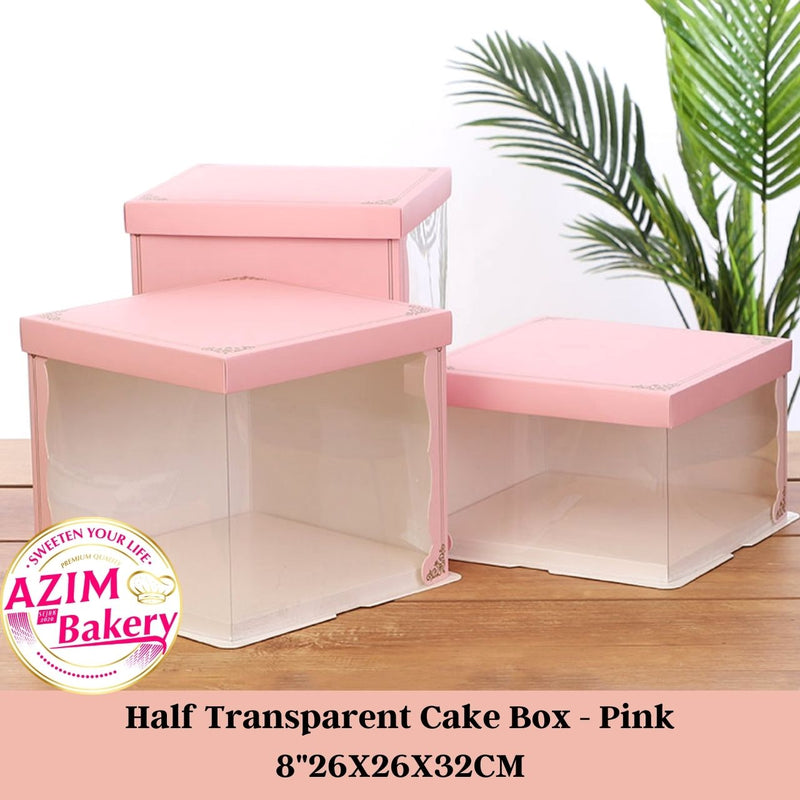 Cake Box Transparent Birthday Wedding Box