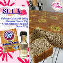 Set Kek Pisang Golden Cake Premix 500g