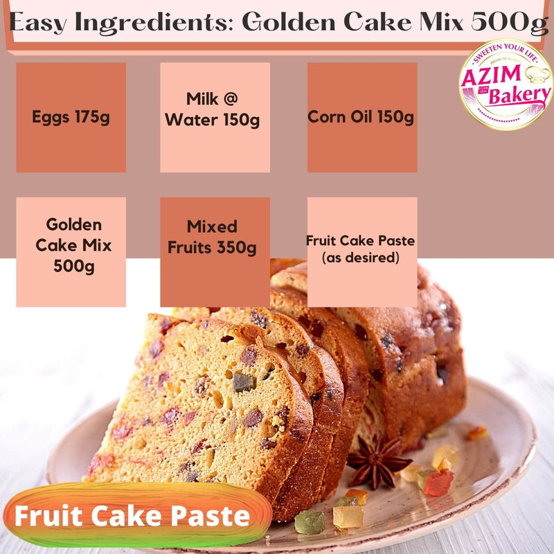 Set Kek Pisang Golden Cake Premix 500g