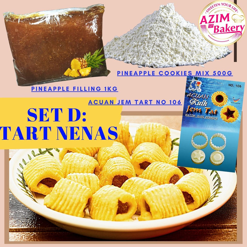 Set Raya Tart Nenas Cookies Premix